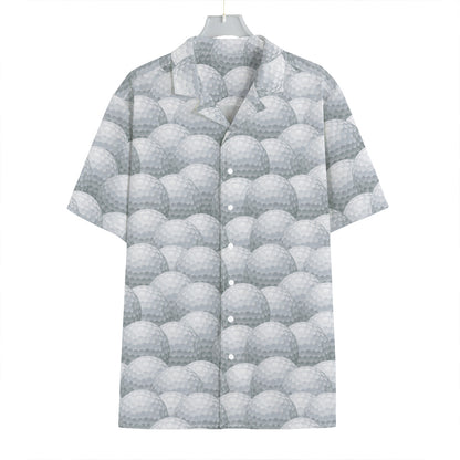 Big Golf Ball Pattern Print Hawaiian Shirt