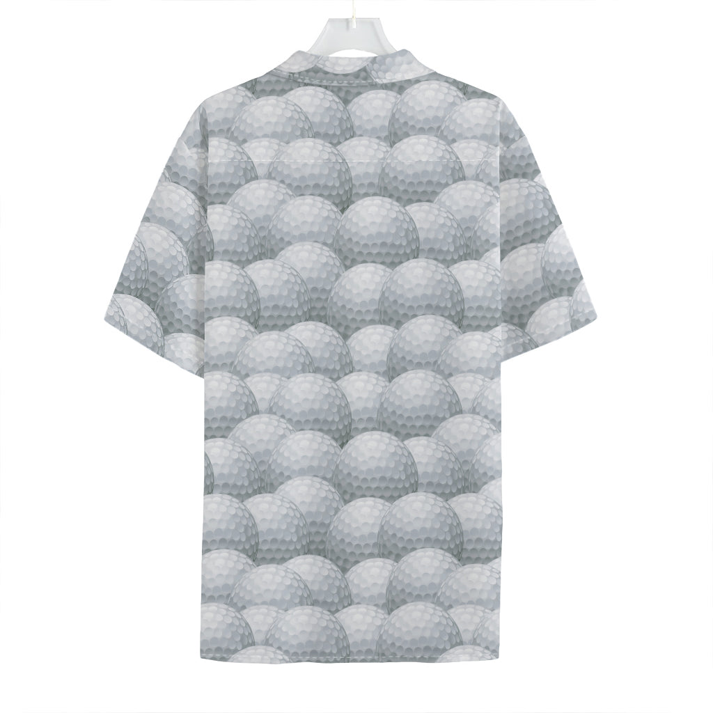 Big Golf Ball Pattern Print Hawaiian Shirt