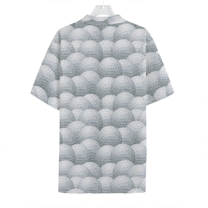Big Golf Ball Pattern Print Hawaiian Shirt