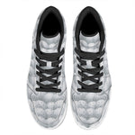 Big Golf Ball Pattern Print High Top Leather Sneakers