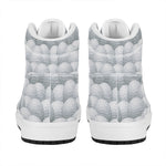 Big Golf Ball Pattern Print High Top Leather Sneakers