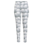 Big Golf Ball Pattern Print High-Waisted Pocket Leggings