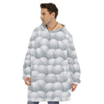 Big Golf Ball Pattern Print Hoodie Blanket