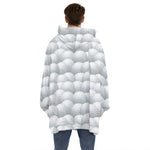 Big Golf Ball Pattern Print Hoodie Blanket
