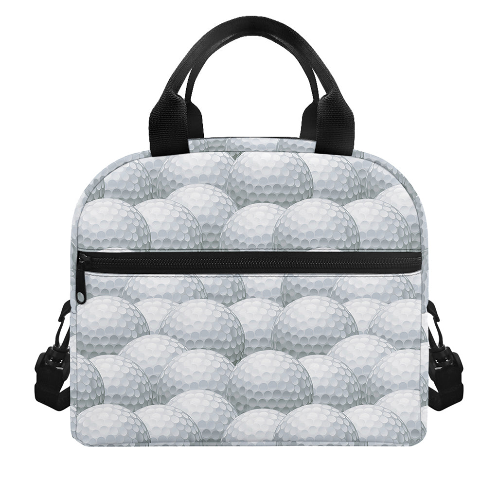 Big Golf Ball Pattern Print Insulated Lunch Bag