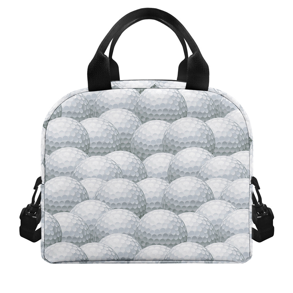 Big Golf Ball Pattern Print Insulated Lunch Bag