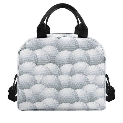 Big Golf Ball Pattern Print Insulated Lunch Bag