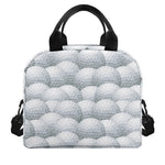 Big Golf Ball Pattern Print Insulated Lunch Bag