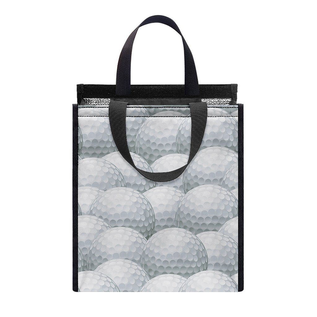 Big Golf Ball Pattern Print Insulated Lunch Tote