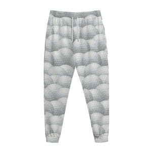 Big Golf Ball Pattern Print Jogger Pants