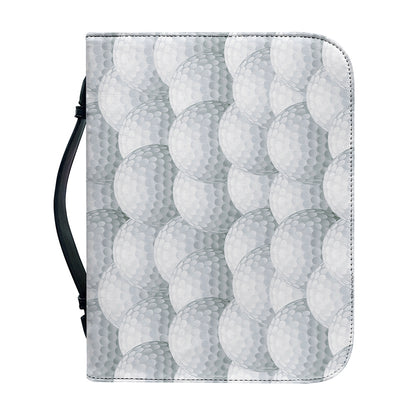 Big Golf Ball Pattern Print Leather Bible Cover