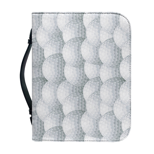 Big Golf Ball Pattern Print Leather Bible Cover
