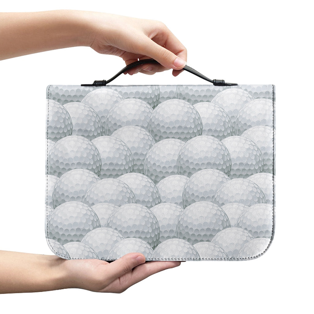 Big Golf Ball Pattern Print Leather Bible Cover