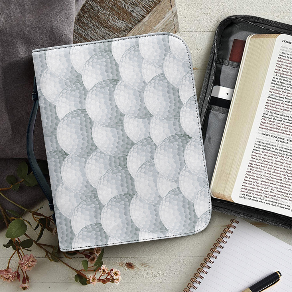 Big Golf Ball Pattern Print Leather Bible Cover