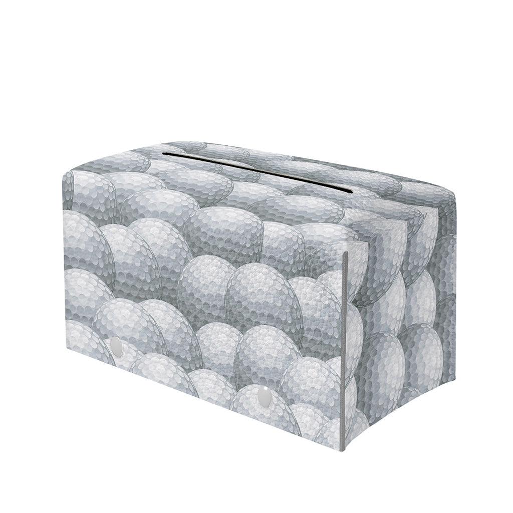 Big Golf Ball Pattern Print Leather Tissue Box Cover