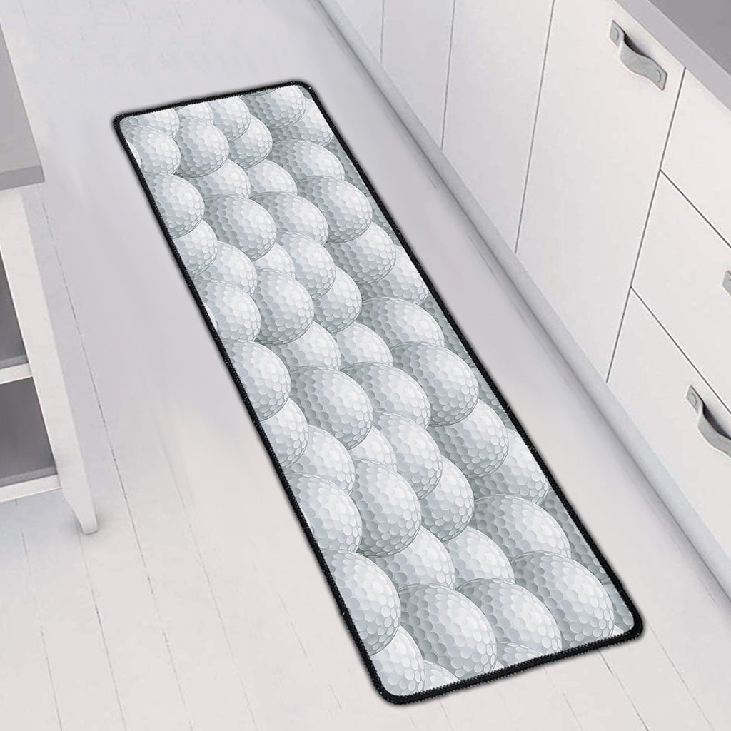 Big Golf Ball Pattern Print Long Kitchen Mat