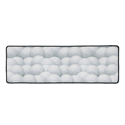 Big Golf Ball Pattern Print Long Kitchen Mat