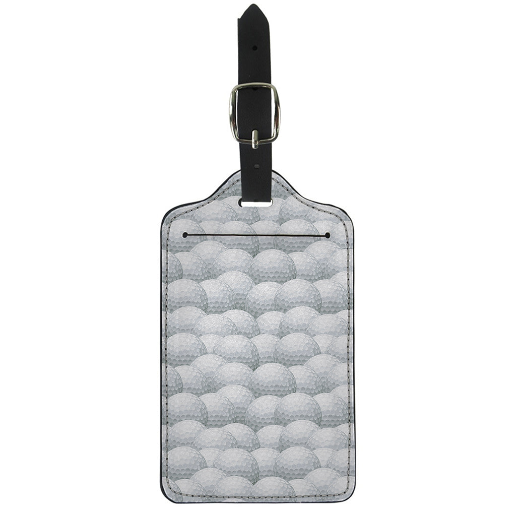 Big Golf Ball Pattern Print Luggage Tag