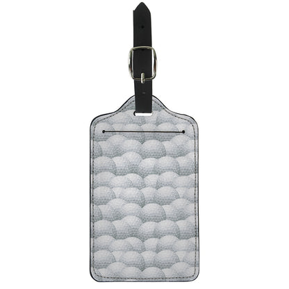 Big Golf Ball Pattern Print Luggage Tag