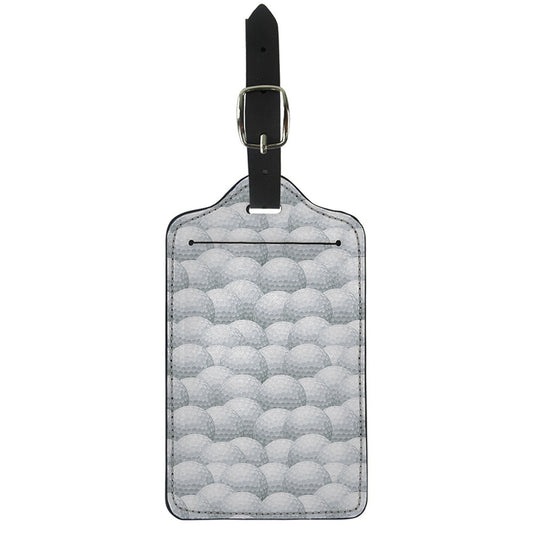 Big Golf Ball Pattern Print Luggage Tag