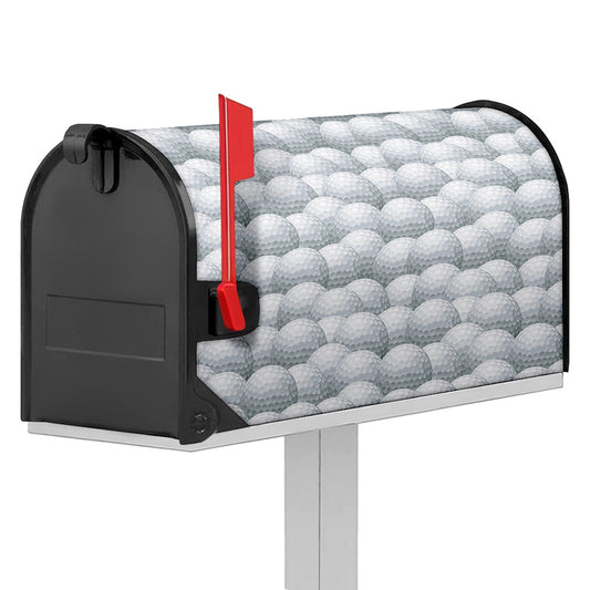 Big Golf Ball Pattern Print Mailbox Cover
