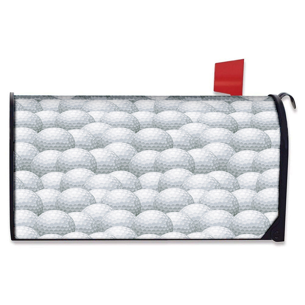 Big Golf Ball Pattern Print Mailbox Cover