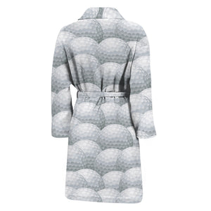 Big Golf Ball Pattern Print Men's Bathrobe