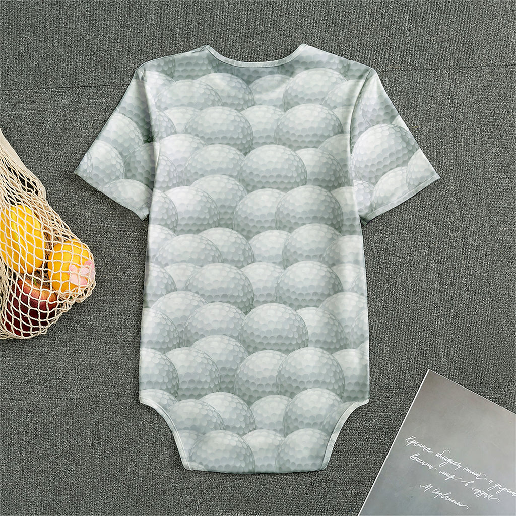 Big Golf Ball Pattern Print Men's Bodysuit