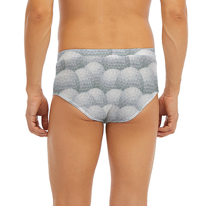 Big Golf Ball Pattern Print Men's Briefs