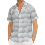 Big Golf Ball Pattern Print Men's Deep V-Neck Shirt
