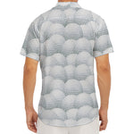 Big Golf Ball Pattern Print Men's Deep V-Neck Shirt