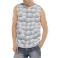 Big Golf Ball Pattern Print Men's Fitness Tank Top
