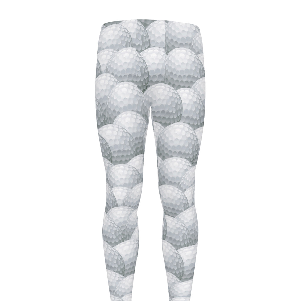 Big Golf Ball Pattern Print Men's leggings