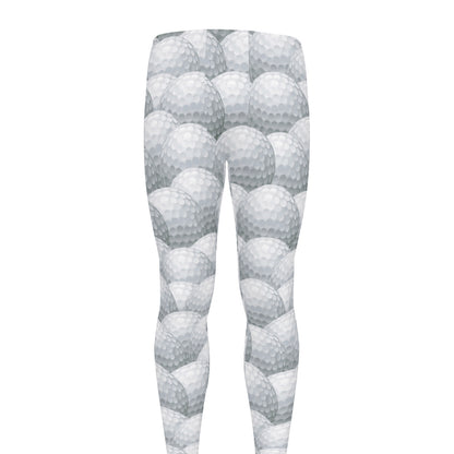 Big Golf Ball Pattern Print Men's leggings