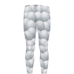 Big Golf Ball Pattern Print Men's leggings