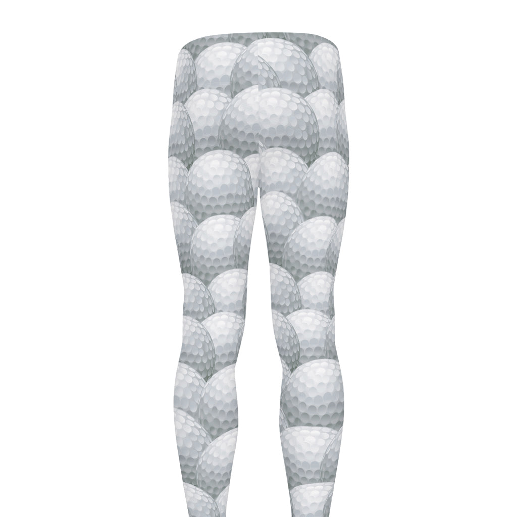 Big Golf Ball Pattern Print Men's leggings