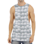 Big Golf Ball Pattern Print Men's Muscle Tank Top