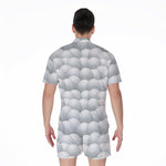 Big Golf Ball Pattern Print Men's Rompers