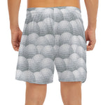 Big Golf Ball Pattern Print Men's Split Running Shorts
