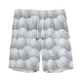 Big Golf Ball Pattern Print Men's Athletic Shorts