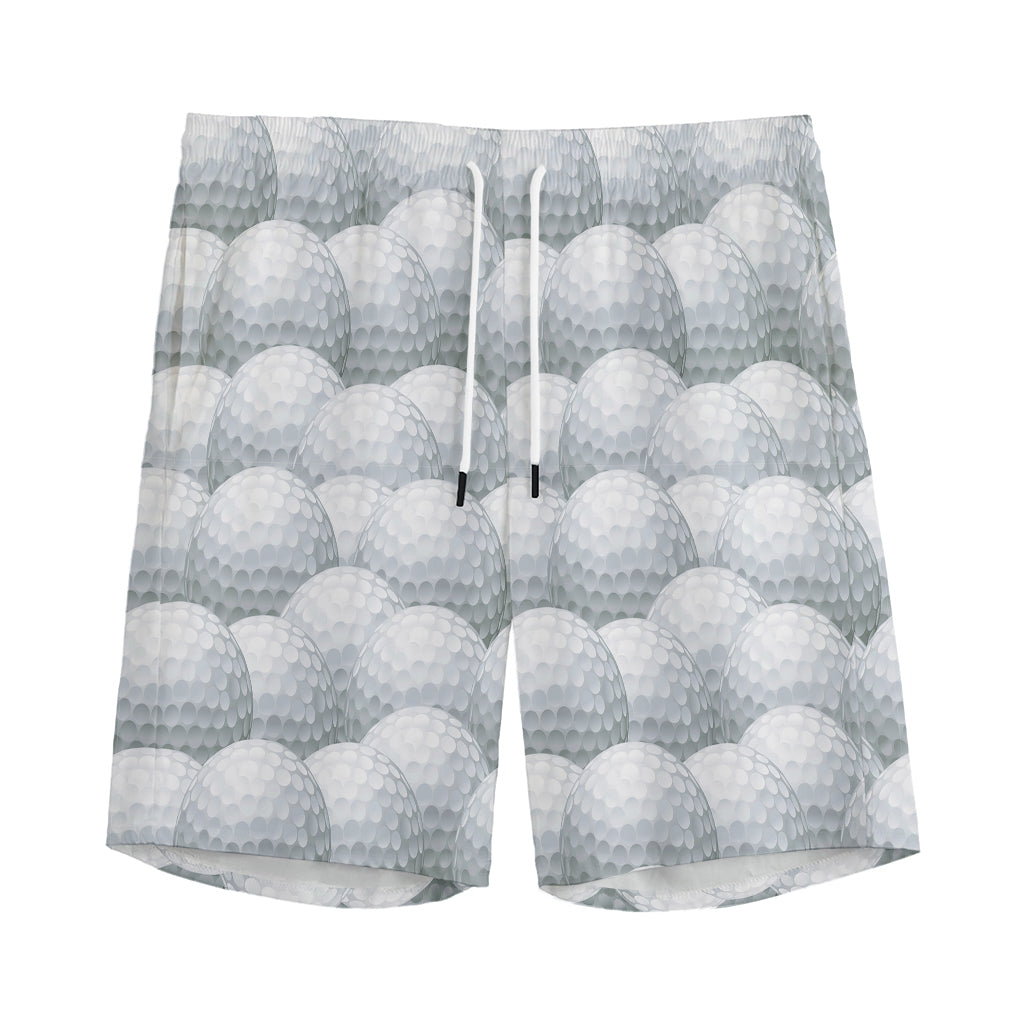 Big Golf Ball Pattern Print Men's Sports Shorts