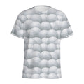Big Golf Ball Pattern Print Men's Athletic T-Shirt