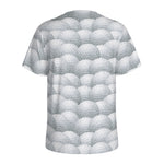 Big Golf Ball Pattern Print Men's Sports T-Shirt
