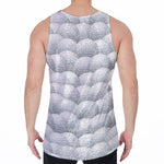 Big Golf Ball Pattern Print Men's Velvet Tank Top