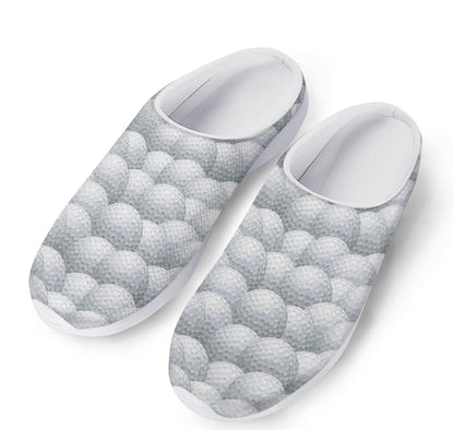 Big Golf Ball Pattern Print Mesh Casual Shoes