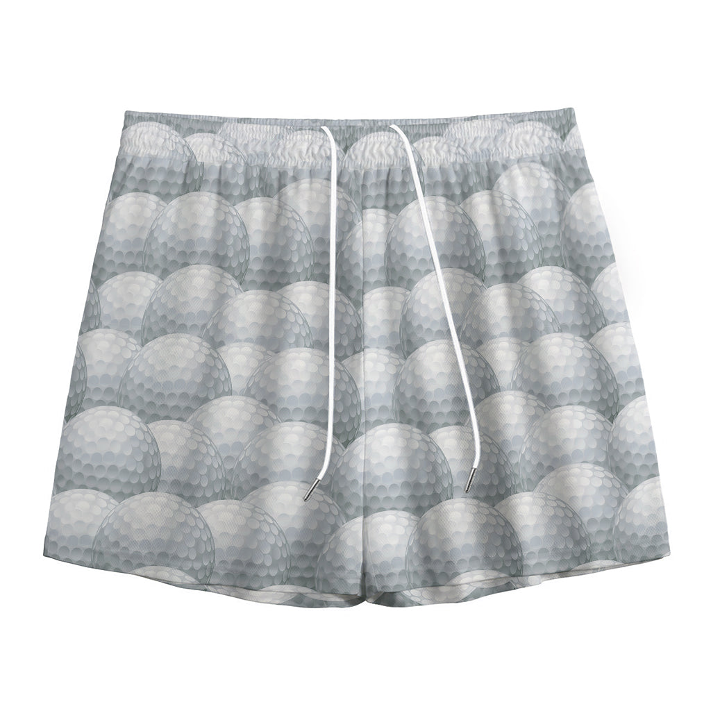 Big Golf Ball Pattern Print Mesh Shorts