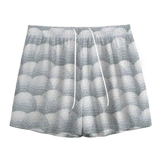 Big Golf Ball Pattern Print Mesh Shorts
