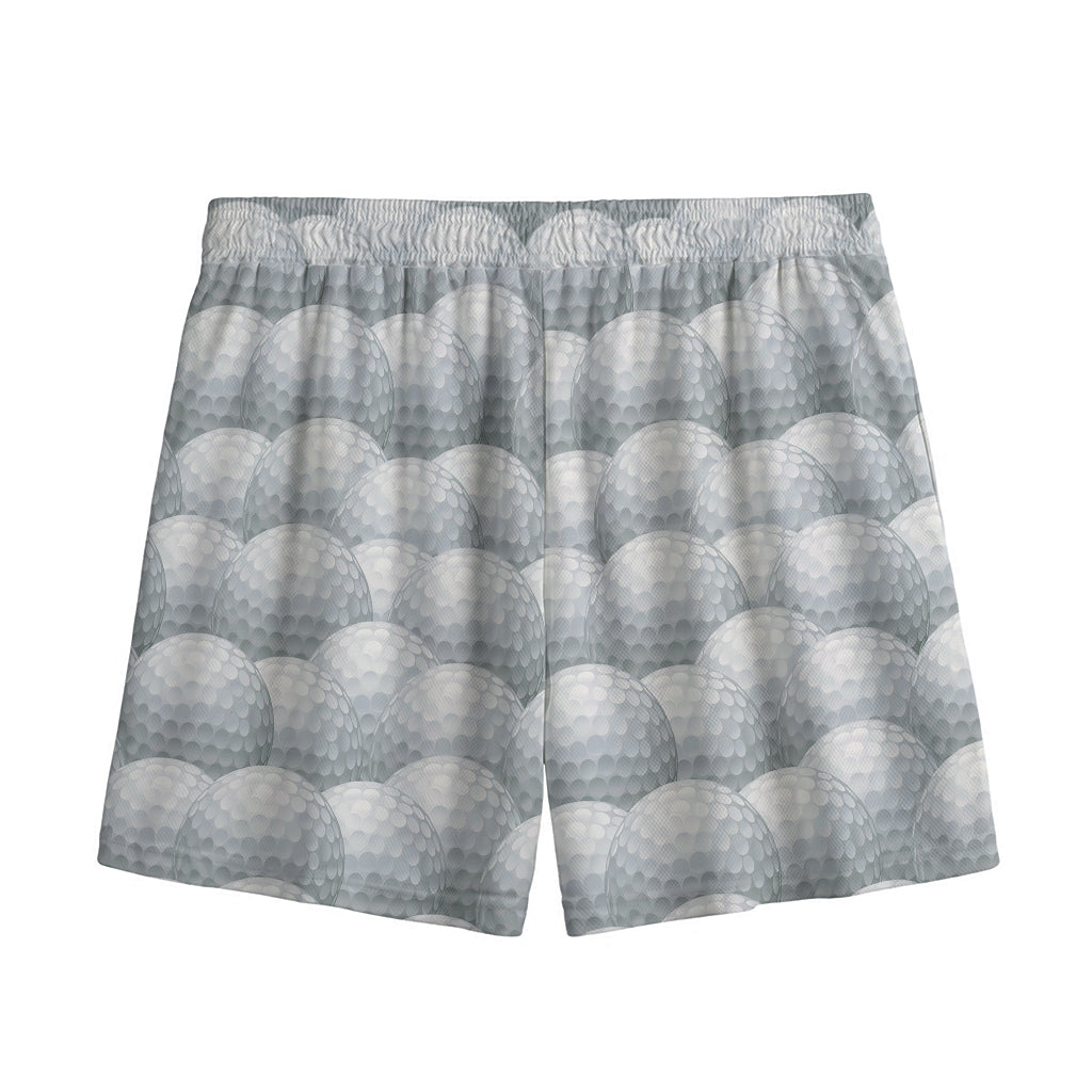 Big Golf Ball Pattern Print Mesh Shorts