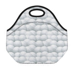 Big Golf Ball Pattern Print Neoprene Lunch Bag