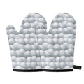 Big Golf Ball Pattern Print Oven Mitts